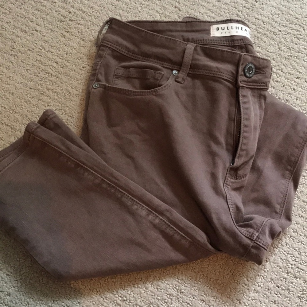 Bullhead (PacSun) Brown Skinny Jeans